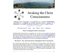Tablet Screenshot of christconsciousness.info